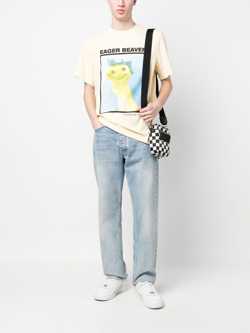 White graphic-print T-shirt - men - MARTINE ROSE